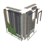 Illustration of hup! walls with components breakdown