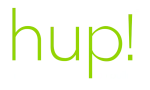 hup! logo - the better way to build